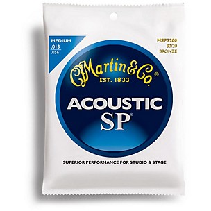 Martin MSP3200 SP 80/20 Bronze Medium Acoustic Guitar Strings