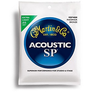 Martin MSP4000 SP Phosphor Bronze Extra Light Acoustic Guitar Strings