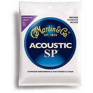 Martin MSP4050 SP Phosphor Bronze Custom Light Acoustic Guitar Strings