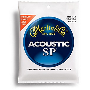 Martin MSP4150 SP Phosphor Light/Medium Acoustic Guitar Strings