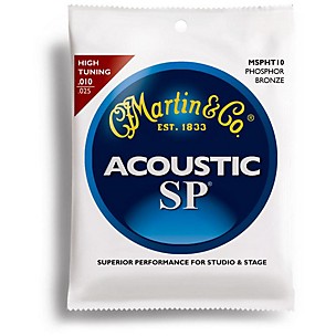 Martin MSPHT10 High Tuning Phosphor Bronze Acoustic Guitar Strings