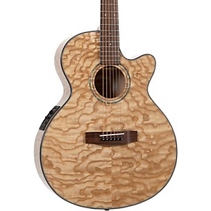 Mitchell MX430QAB Exotic Series Acoustic-Electric Guitar -
