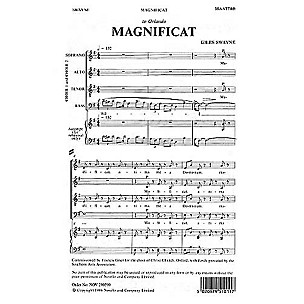 Novello Magnificat SSAATTBB Composed by Giles Swayne