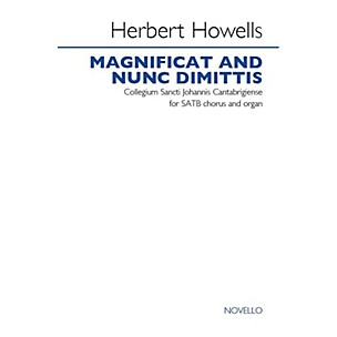 Novello Magnificat and Nunc Dimittis (Collegium Sancti Johannis Cantabrigiense) SATB Composed by Herbert Howells