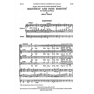 Novello Magnificat and Nunc Dimittis (Latin American) SATB Composed by Bryan Kelly