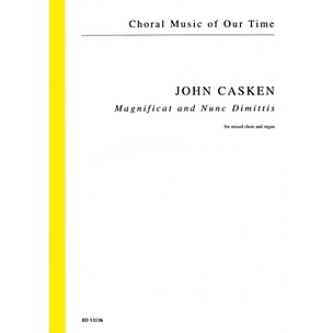 Schott Magnificat and Nunc Dimittis (Mixed Choir and Organ) Score Composed by John Casken