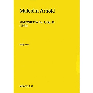 Music Sales Malcolm Arnold: Sinfonietta No.1 Op.48 Music Sales America Series