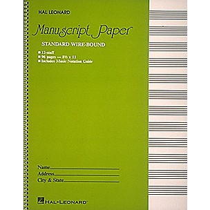 Hal Leonard Manuscript Paper