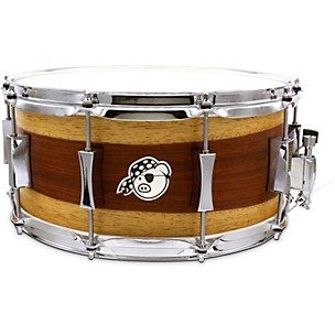 Pork Pie Maple Ash Snare Drum With Padauk Veneer