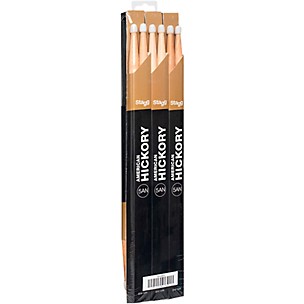 Stagg Maple Drum Sticks Nylon Tip 12-Pair