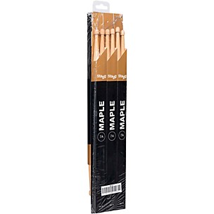 Stagg Maple Drum Sticks Wood Tip 12-Pair