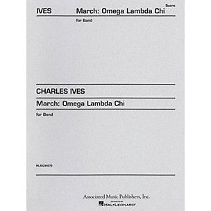 Associated March Omega Lambda Chi (Full Score) Concert Band Composed by Charles Ives