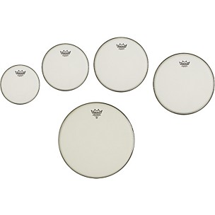 Remo Marching Suede Emperor Crimplock Pro Pack 6, 8, 12 & 14 in., Free 10 in. Suede Emperor Drum Head