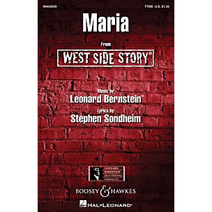 Hal Leonard Maria (from West Side Story) TTBB Arranged by William Stickles