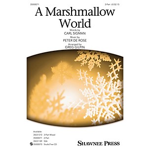 Shawnee Press Marshmallow World Studiotrax CD Arranged by Greg Gilpin