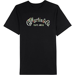 Martin Martin Black T-shirt with Oahu Logo Print