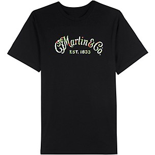 Martin Martin Black T-shirt with Oahu Logo Print