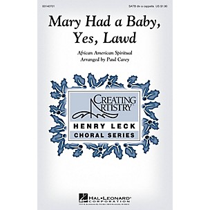 Hal Leonard Mary Had a Baby, Yes, Lawd SATB DV A Cappella arranged by Paul Carey