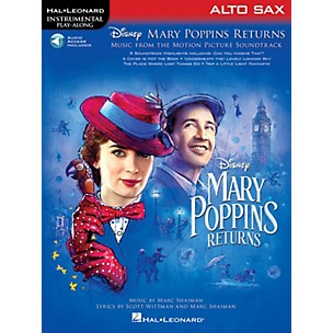 Hal Leonard Mary Poppins Returns for Alto Sax Instrumental Play-Along Songbook Book/Audio Online