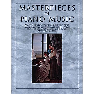 Music Sales Masterpieces of Piano Music Music Sales America Series Softcover