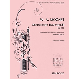 SIMROCK Maurerische Trauermusik, K. 477 Composed by Wolfgang Amadeus Mozart Arranged by Heribert Breuer