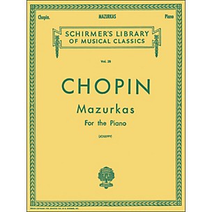 G. Schirmer Mazurkas for Piano By Chopin