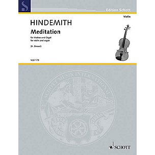 Schott Meditation from Nobilissima Visione String Softcover by Paul Hindemith Arranged by Heribert Breuer