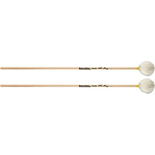 Innovative Percussion Medium Hard Marimba Mallets with Birch Handles and White Yarn