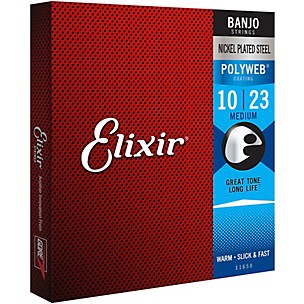 Elixir Medium Polyweb Banjo Strings