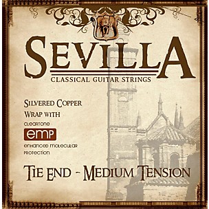 Sevilla Classical Guitar Strings Medium Tension Tie-End Classical Guitar Strings -