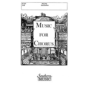 Hal Leonard Meet Me (Choral Music/Octavo Secular Sab) SAB Composed by Dewitt, Patti