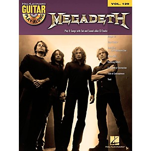 Hal Leonard Megadeth - Guitar Play-Along Volume 129 Book/Audio Online