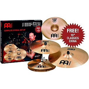 MEINL Meinl MCS 3-Cymbal Set + Free 16 Inch China