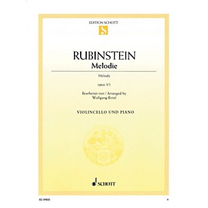 Schott Melodie, Op. 3 No. 1 (for Cello and Piano) String Series