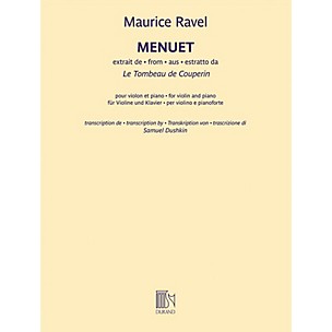 Durand Menuet from Le Tombeau de Couperin - Violin and Piano by Ravel