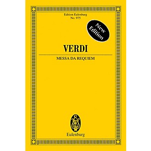 Eulenburg Messa da Requiem - New Edition Study Score Composed by Giuseppe Verdi Arranged by Fritz Stein