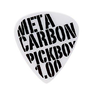 Pick Boy Meta Carbonate White Guitar Picks (10-pack)