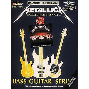Hal Leonard Metallica Master of Puppets Bass Guitar Tab Songbook