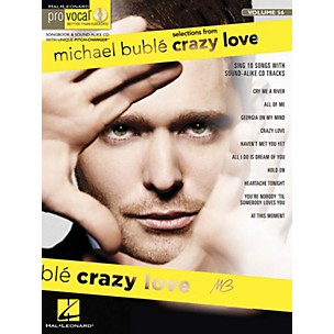 Hal Leonard Michael Buble - Crazy Love (Pro Vocal Men's Edition Volume 56) Pro Vocal Series Softcover with CD