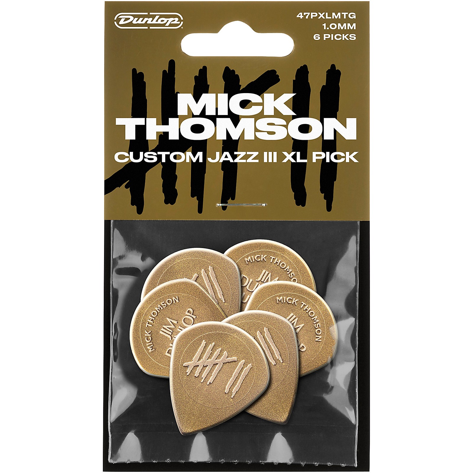 Dunlop Mick Thomson Custom Jazz III XL Nylon Guitar Picks | Music & Arts