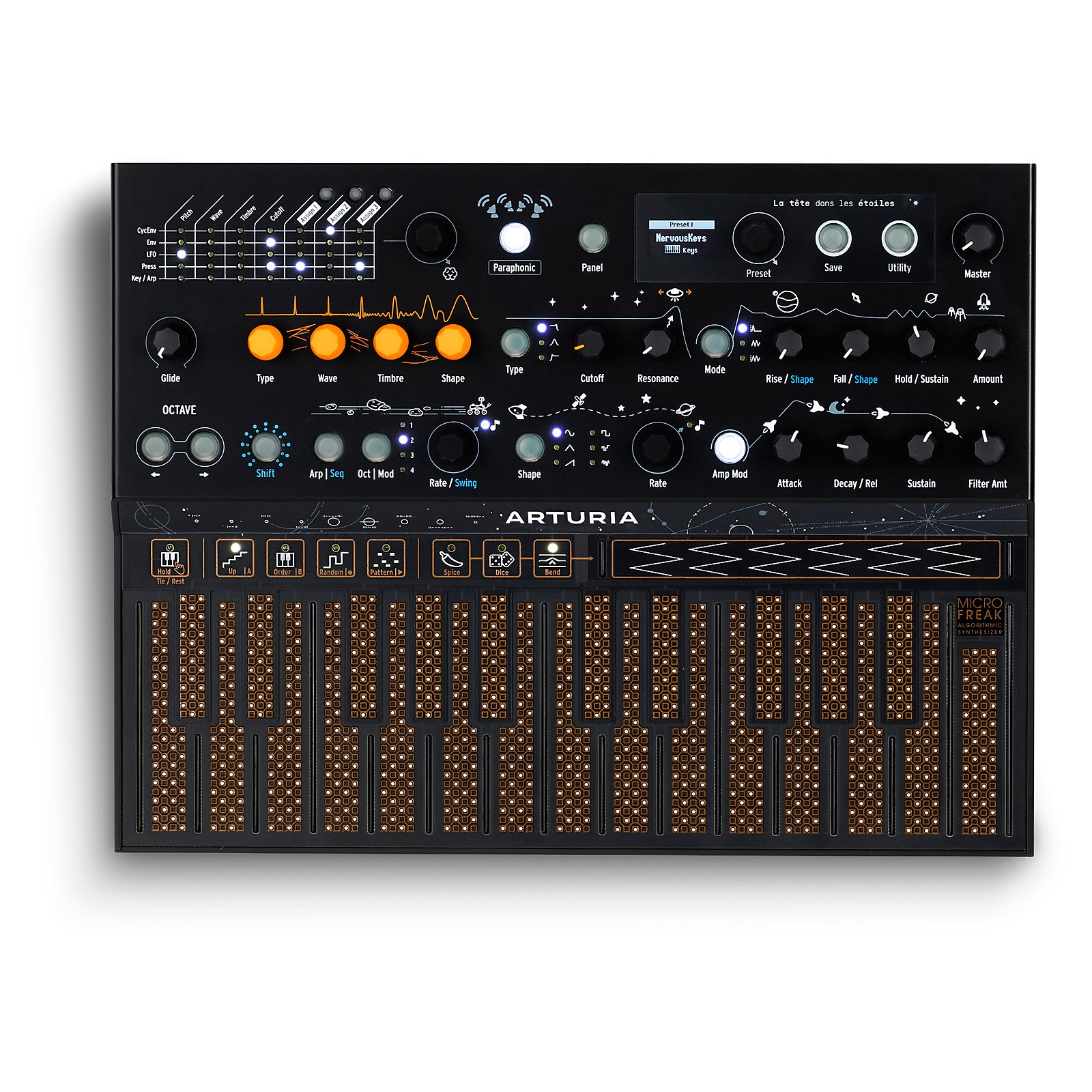 【中古】arturia microfreak black Arturia MicroFreak Stellar-Edition 25-Key Hybrid Synthesizer