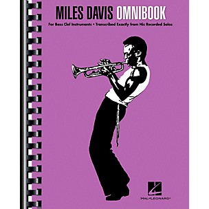 Hal Leonard Miles Davis Omnibook For Bass Clef Instruments