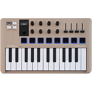 Arturia MiniLab 3 Hybrid Keyboard Controller Champagne