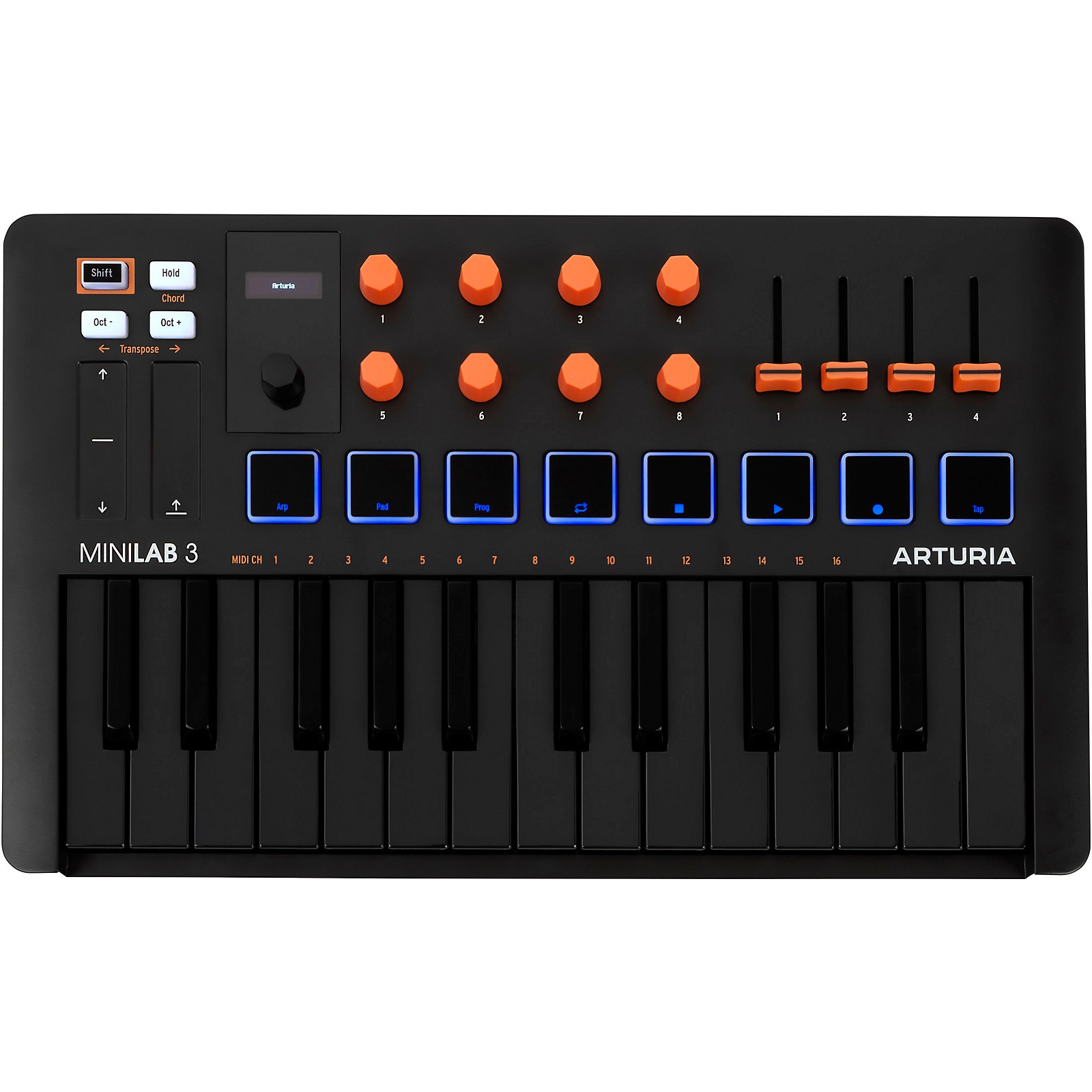 Arturia MiniLab 3 MIDIコントローラー Arturia MiniLab 3 MIDI Controller Orange Edition | Music & Arts