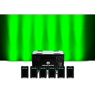 American DJ Mirage Q6 Pak Black Uplight System -