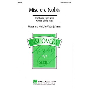 Hal Leonard Miserere Nobis 3-Part Mixed composed by Victor C. Johnson