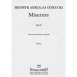 CHESTER MUSIC Miserere, Op. 44 SSAATTBB Composed by Henryk Mikolaj Górecki