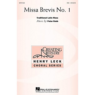 Hal Leonard Missa Brevis No. 1 SSA composed by Peter Robb