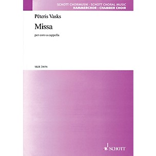 Schott Missa SATB a cappella Composed by Peteris Vasks