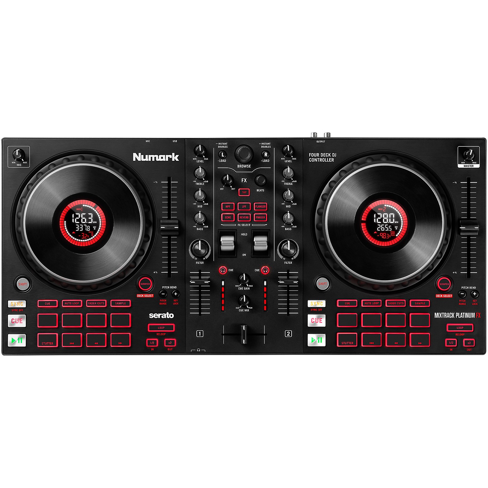 Numark Mixtrack Platinum FX 2-Channel DJ Controller | Music & Arts